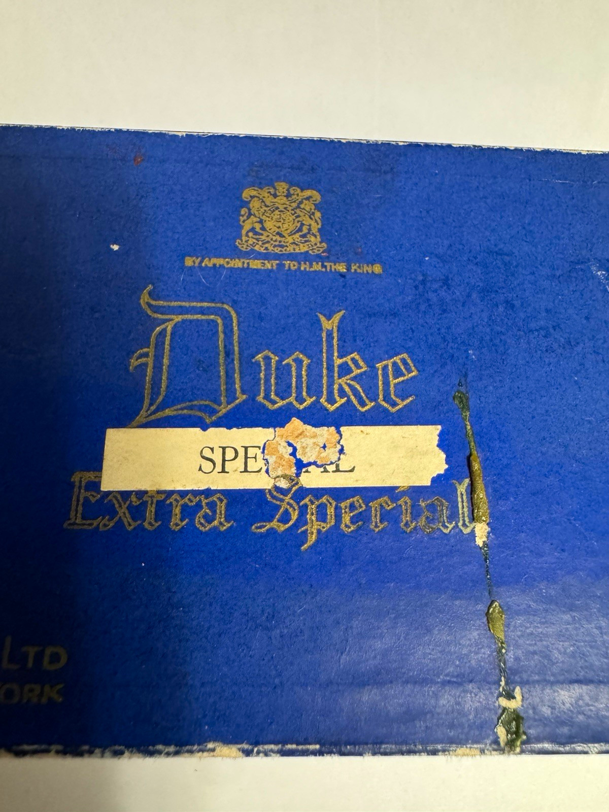 Alfred Dunhill Ltd Duke Extra Special Blue Lidded Cardboard Box London Paris