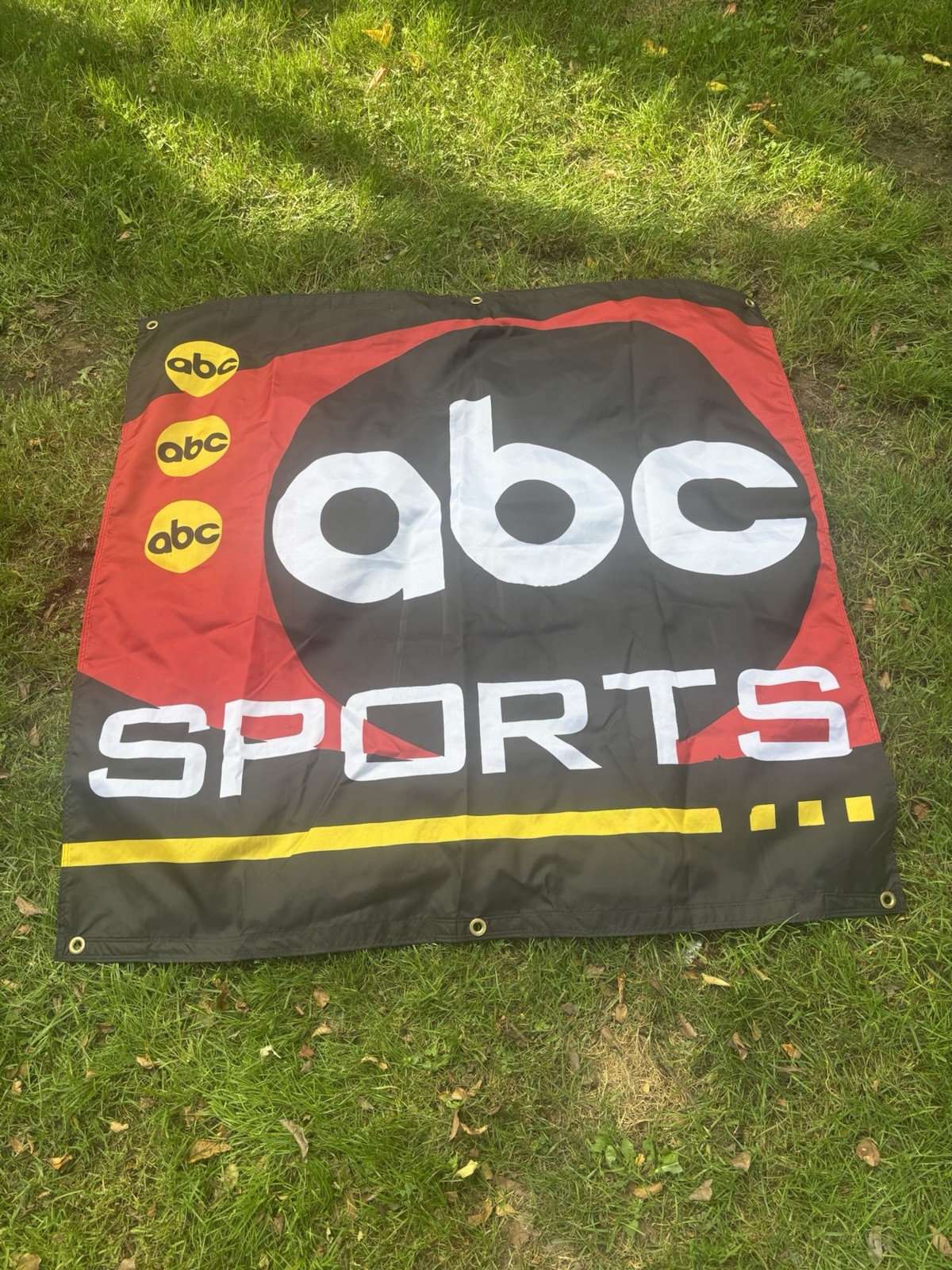 Rare Vintage ABC Sports Banner Football Broadcast TV 46” Television Game