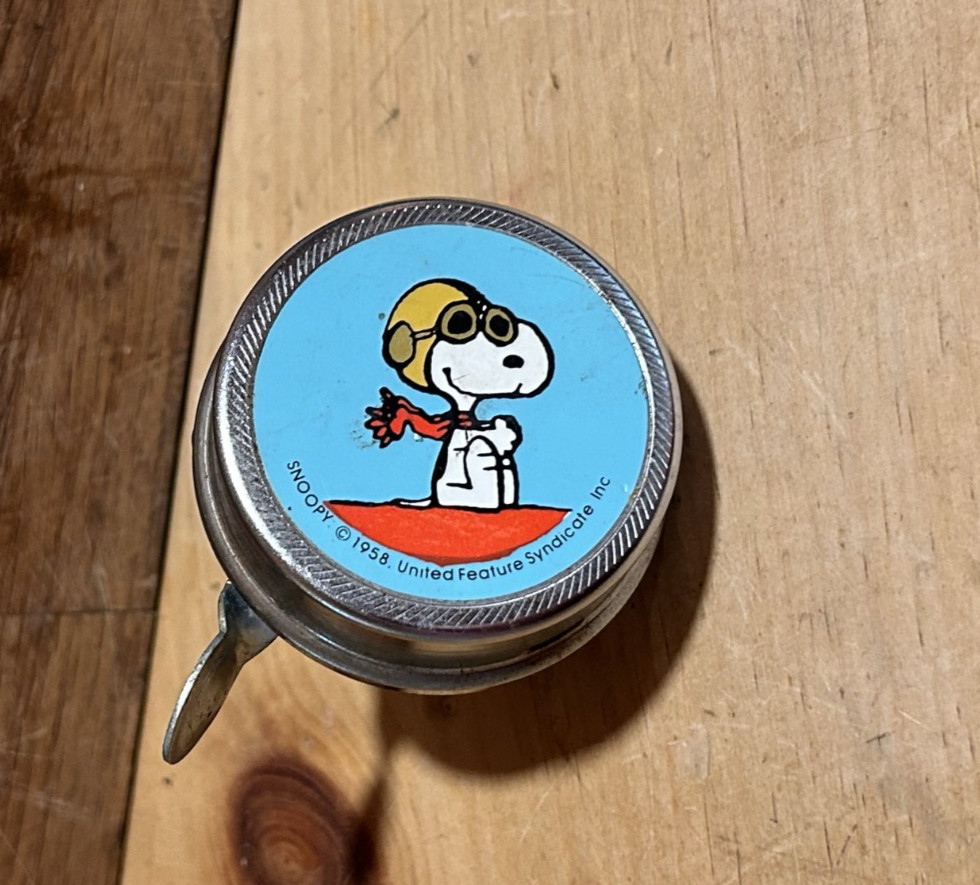 Vintage 1958 Snoopy Bicycle Bell United Feature Syndicate, Inc. great colors