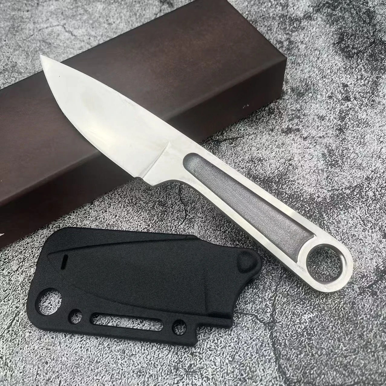Hand Forged Railroad Spike Knife - Fireside Survivor Camping Tool w/ Sheath