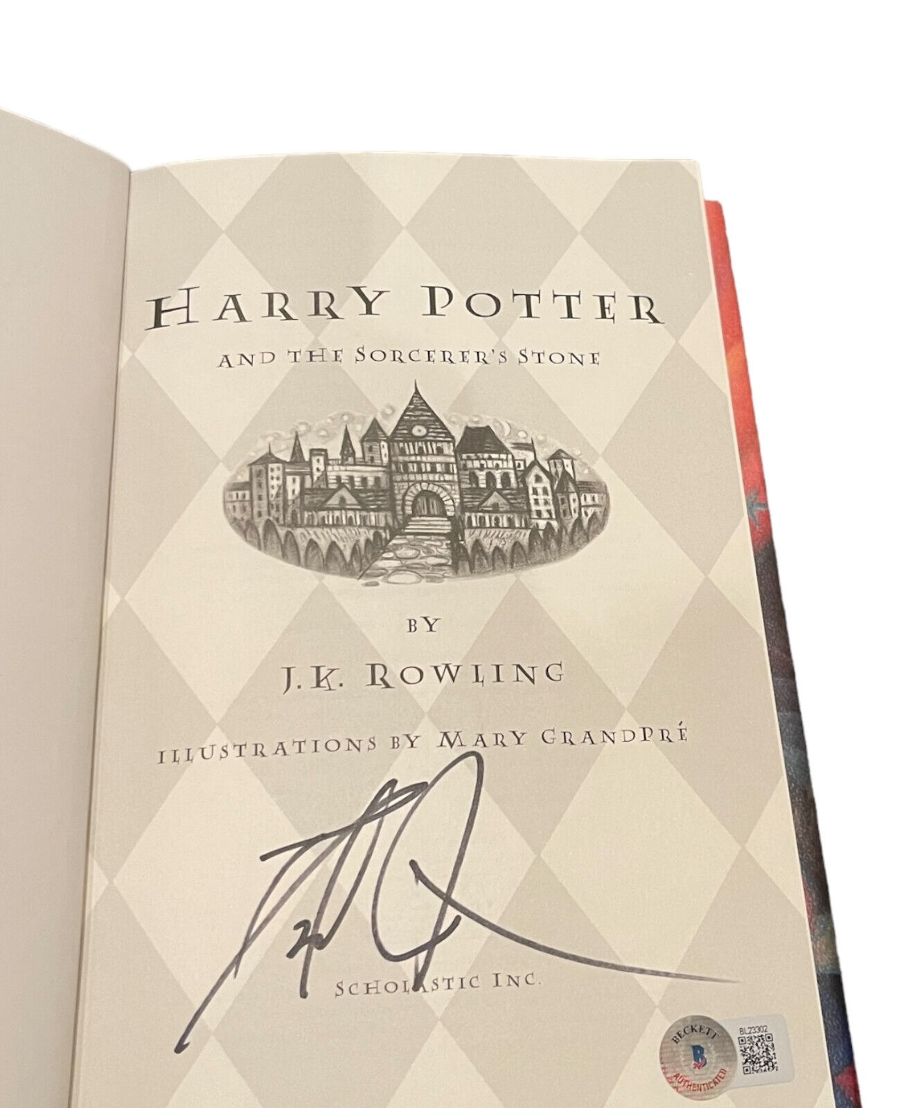 Daniel Radcliffe Signed Auto Harry Potter And The Sorcerer\'s Stone Book BAS