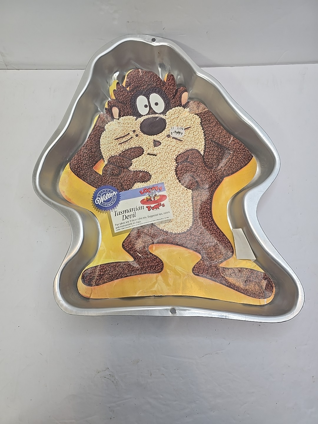 Wilton Tasmanian Devil Cake Pan Looney Tunes 1995 Aluminum 2105-1236 Baker Party