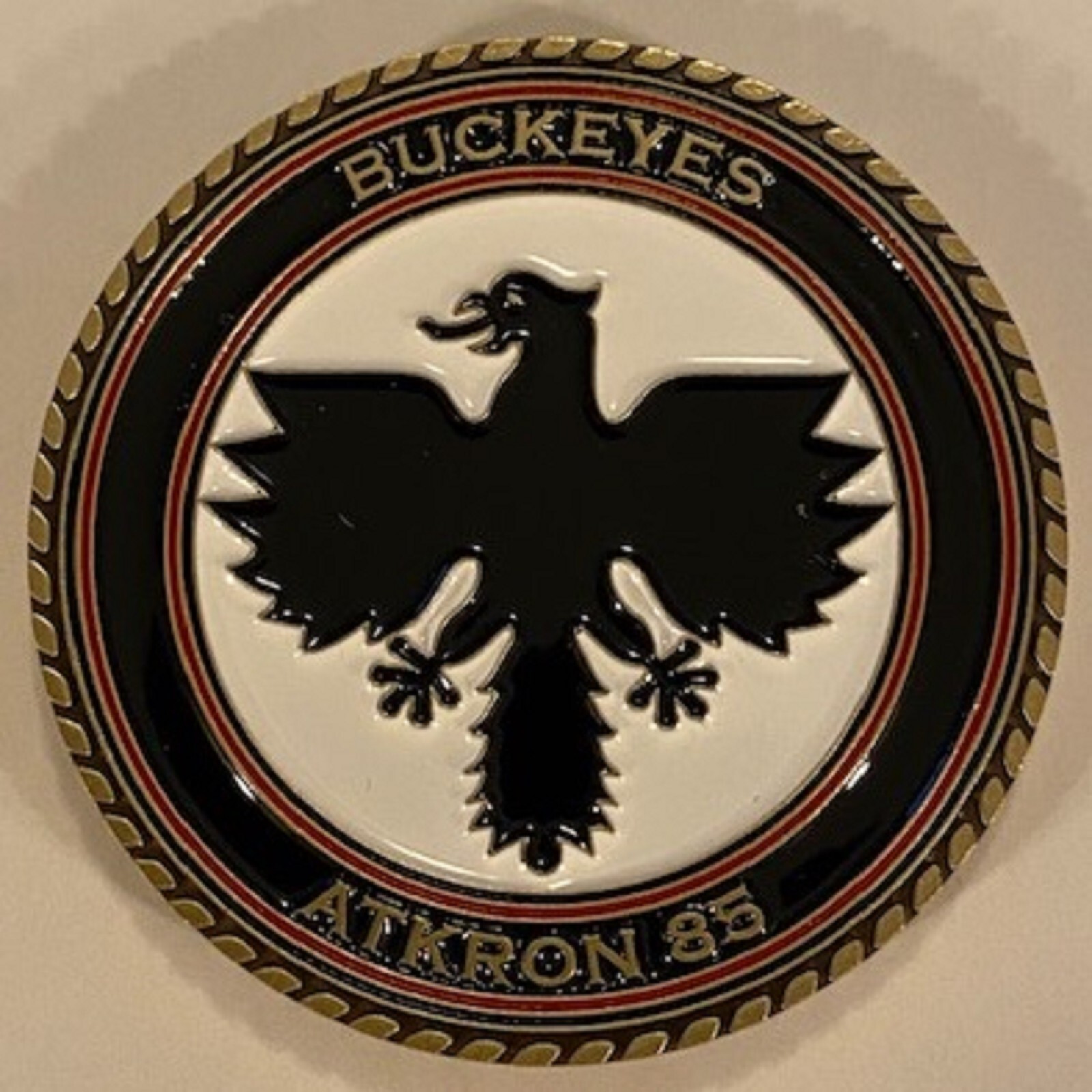 NAVY VA-85  BUCKEYES INTRUDER A-6 GRUMMAN ATKRON 85 CHALLENGE COIN