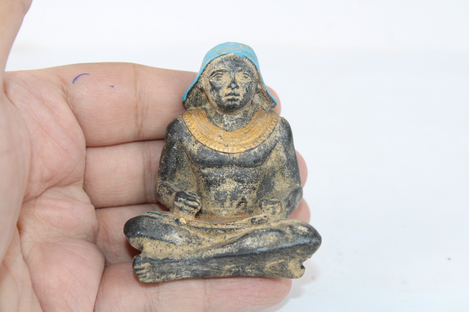 Rare Ancient Egyptian Antique Statue of Dentist and Scribe Hesy-Ra BC Egyptology