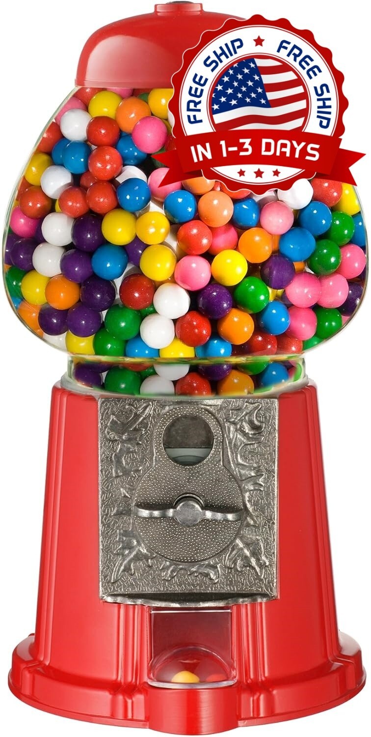 Dispensador de caramelos vintage de primera calidad con globo de cristal US NEW