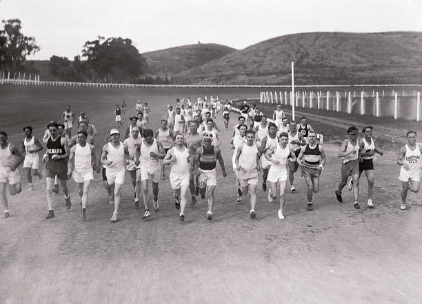 C C Pyle\'s coast to coast marathon race from California to New - 1928 Old Photo