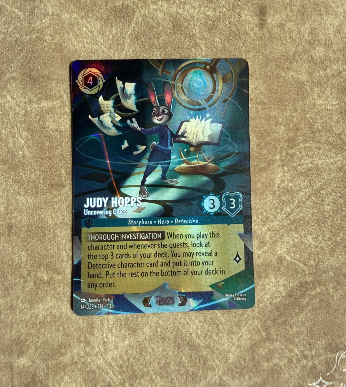 D23 Expo 2026 Disney Lorcana Judy Hopps Exclusive Promo Card 14 D23 EN 10