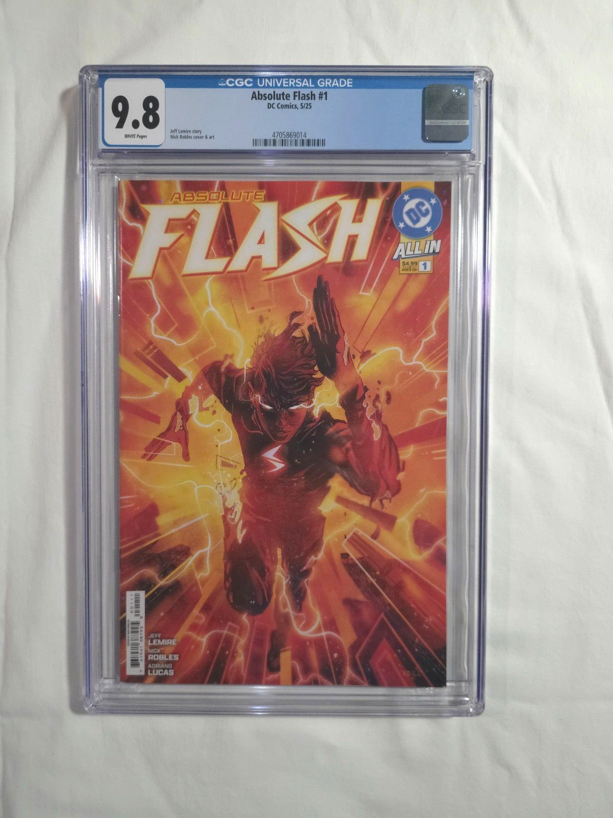 Absolute Flash 1 1st Print CGC 9.8
