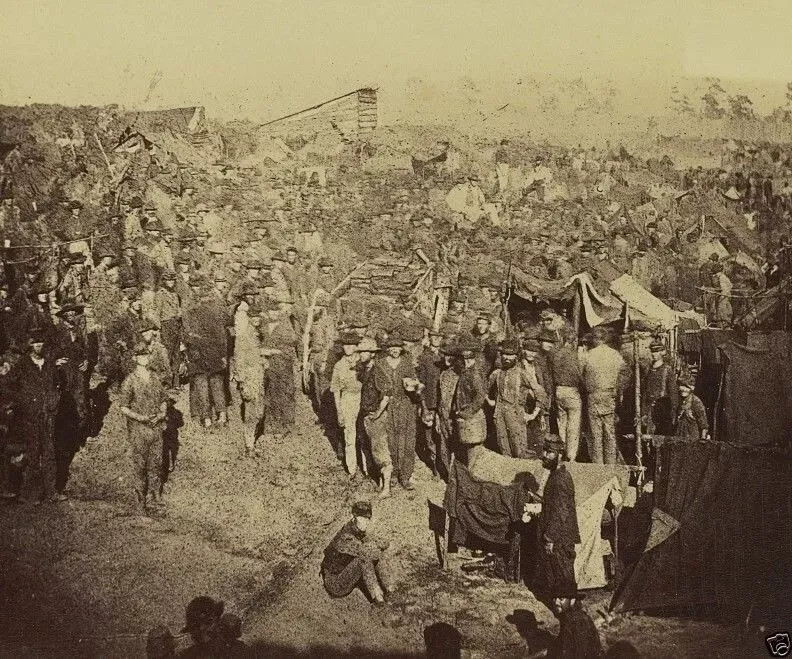 New Us Civil War View Of Andersonville Prison Camp From Gate 1864 4x6 Picture C