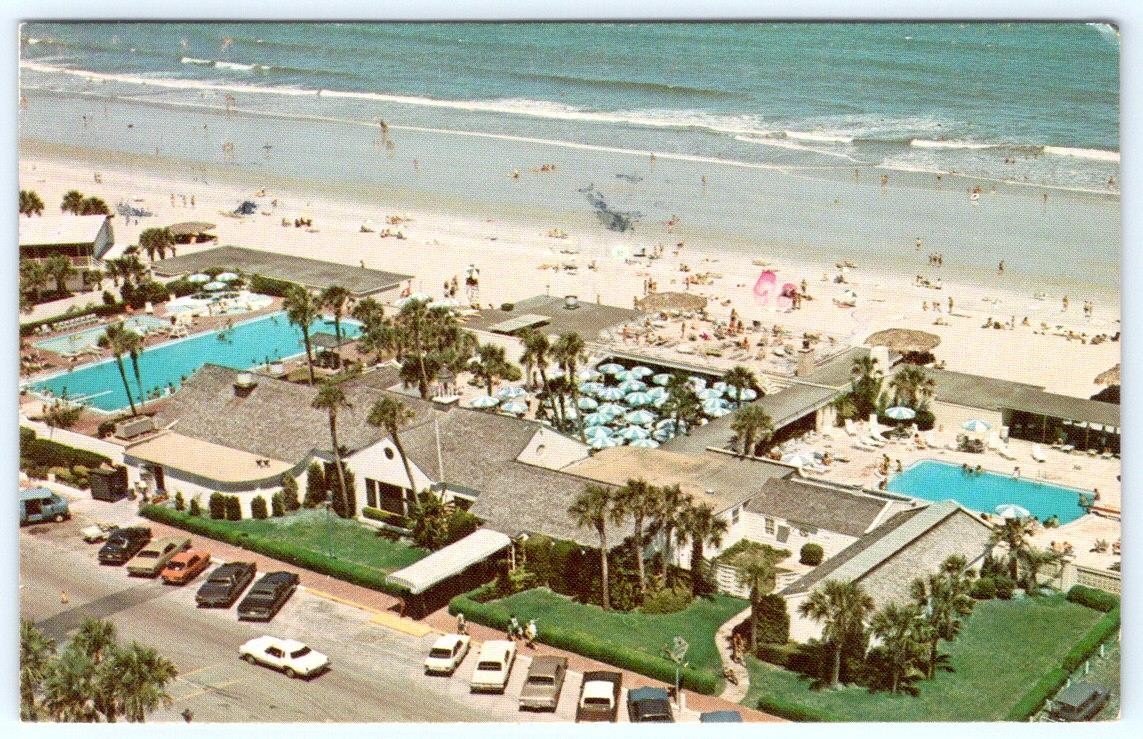 1979 PONTE VEDRA BEACH CLUB INN FLORIDA AERIAL VIEW POOLS OCEAN VINTAGE POSTCARD