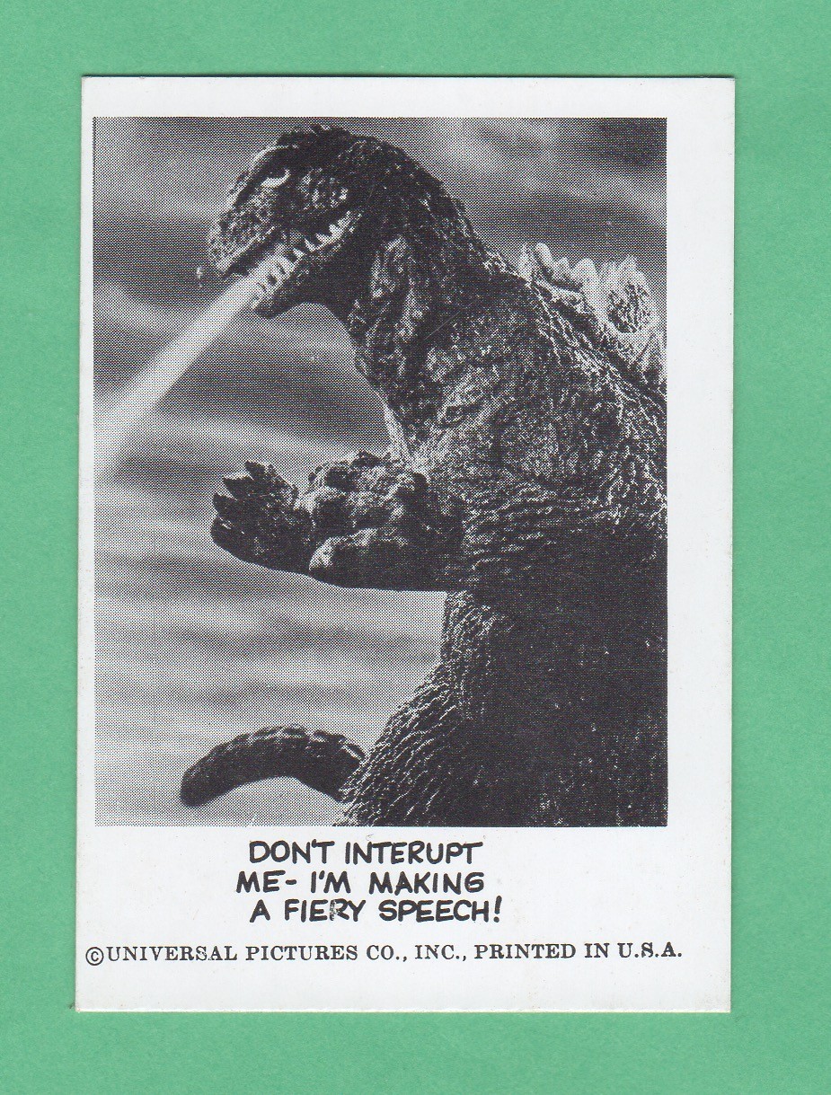 1961 Leaf  Spook Stories Series 2  Godzilla  RC ??? # 113  HTF Read  Nrmnt-mt OC