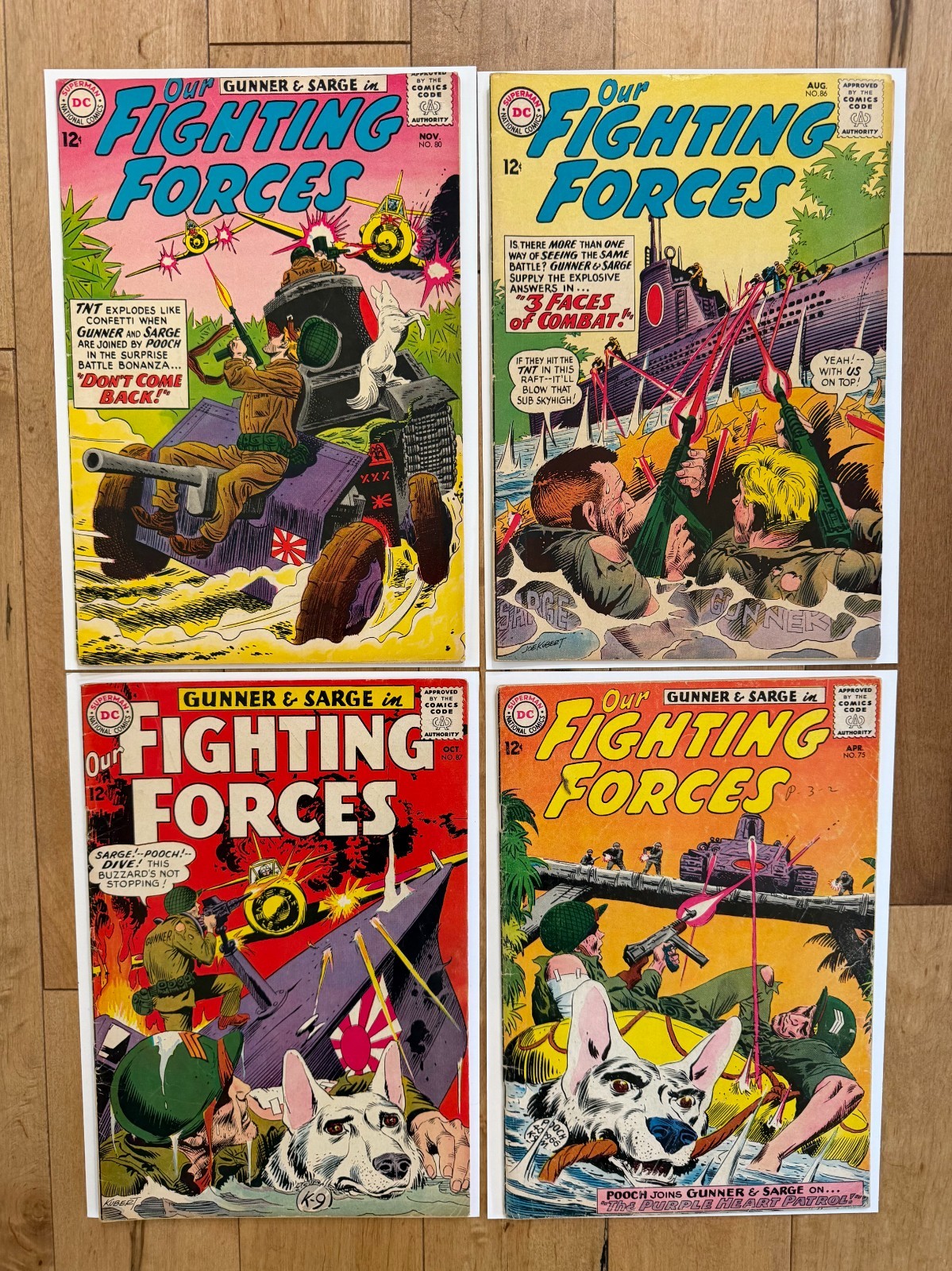Our Fighting Forces #80 1963 and #75,86,87