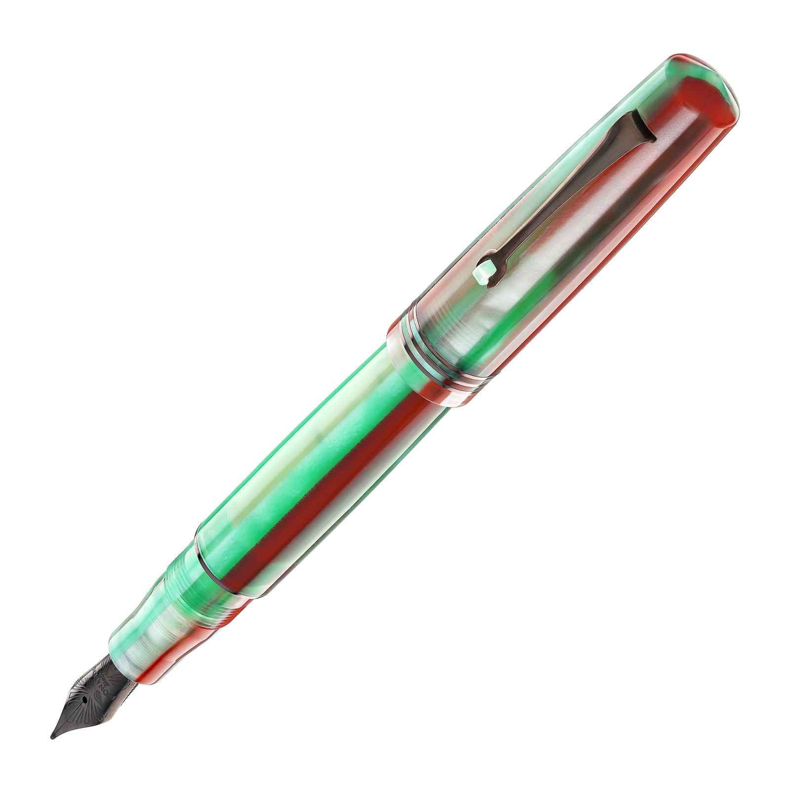 Leonardo Momento Zero Fountain Pen in Rainbow Cookie, Extra Fine Nib