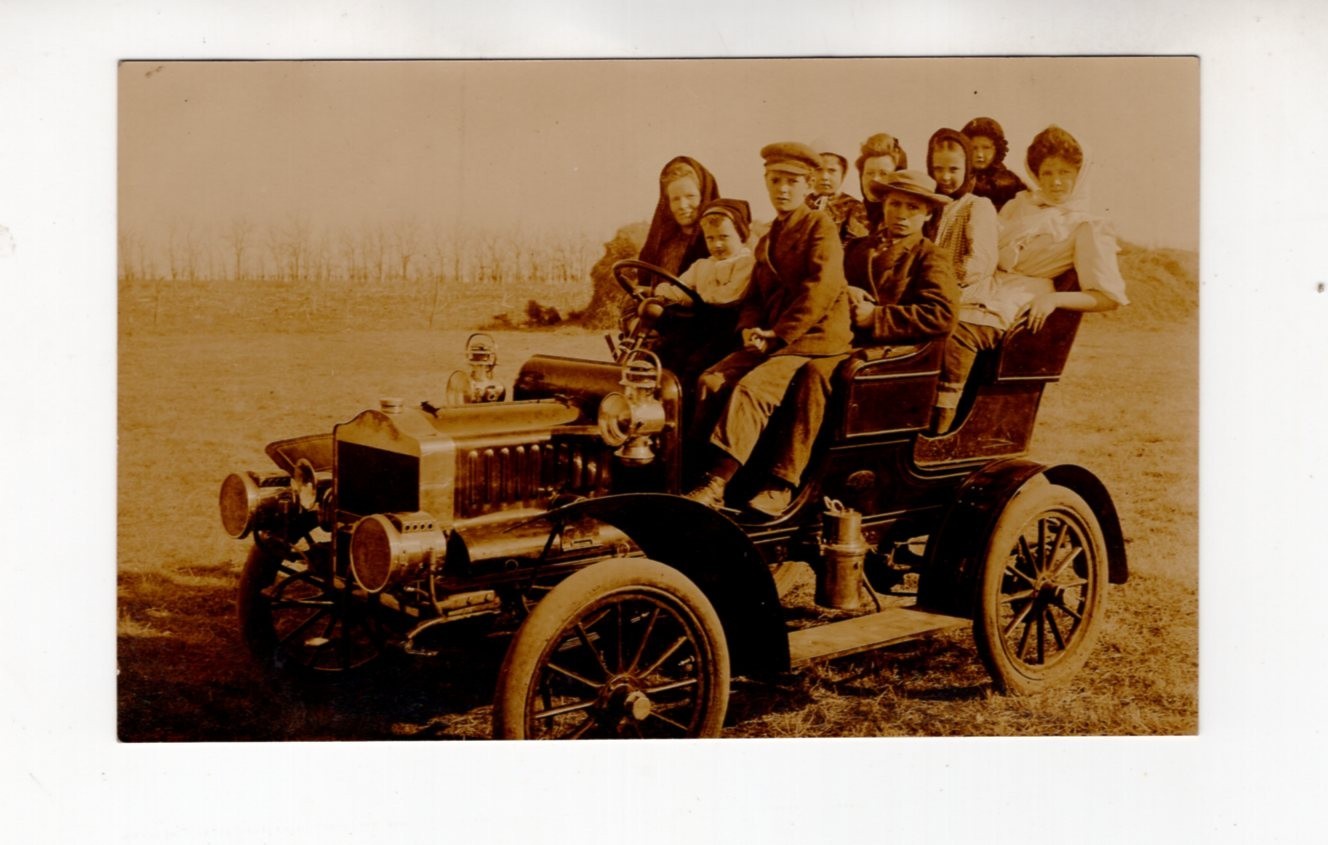 circa 1910 Real Photo Postcard / RPPC, People in an early Touring Car circa 1910 Real Photo Postcard / RPPC, People in an early Touring Car