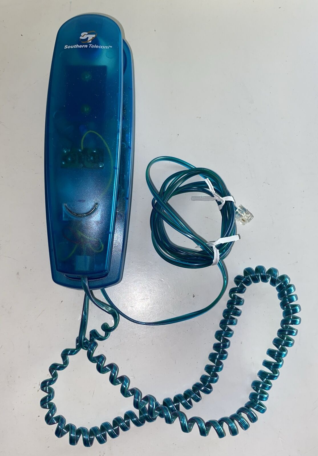 Vintage 1990’s Blue Clear See Through Southern Telecom Telephone Landline