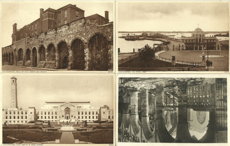 Lot of 4 Rare Vintage Photo Postcards United Kingdom 1945 Architecture Lot of 4 Rare Vintage Photo Postcards United Kingdom 1945 Architecture