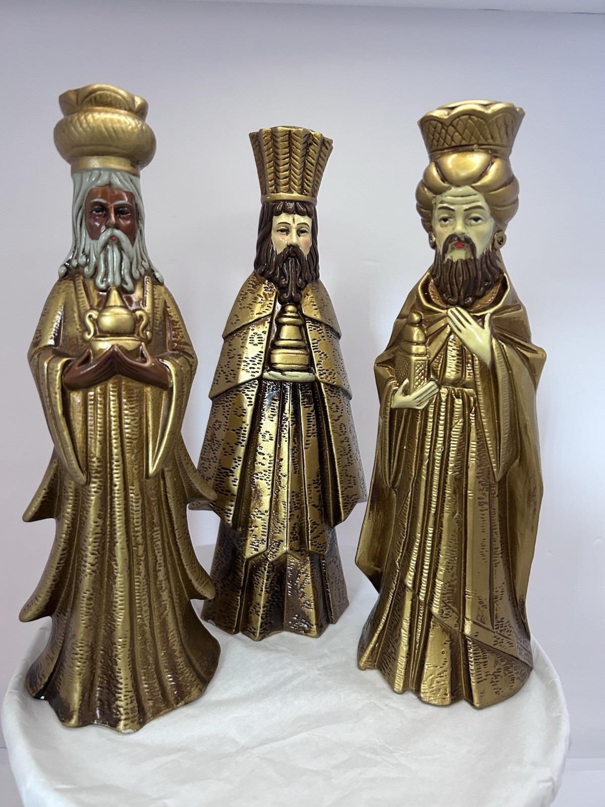 3 Wise Men Candleholders, Japan 1960’s Christmas Nostalgia MCM