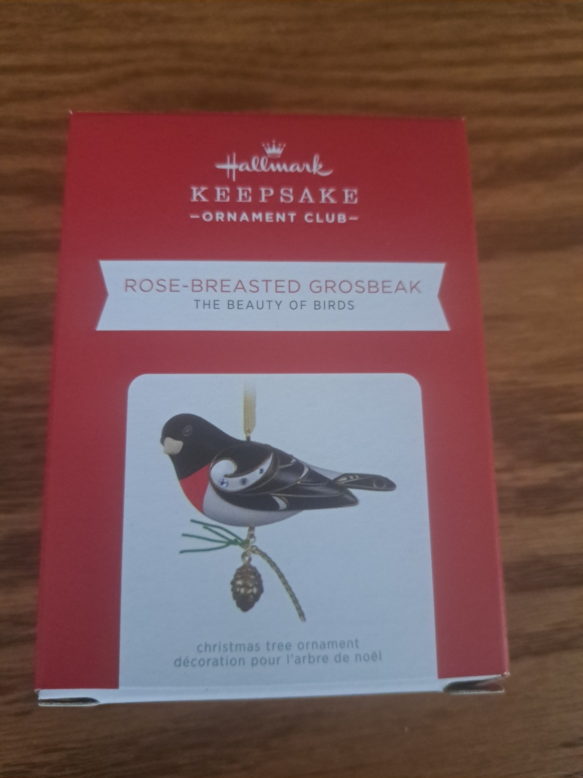 Hallmark 2021 Rose Breasted Grosbeak Beauty of Birds Club Event QKC9172
