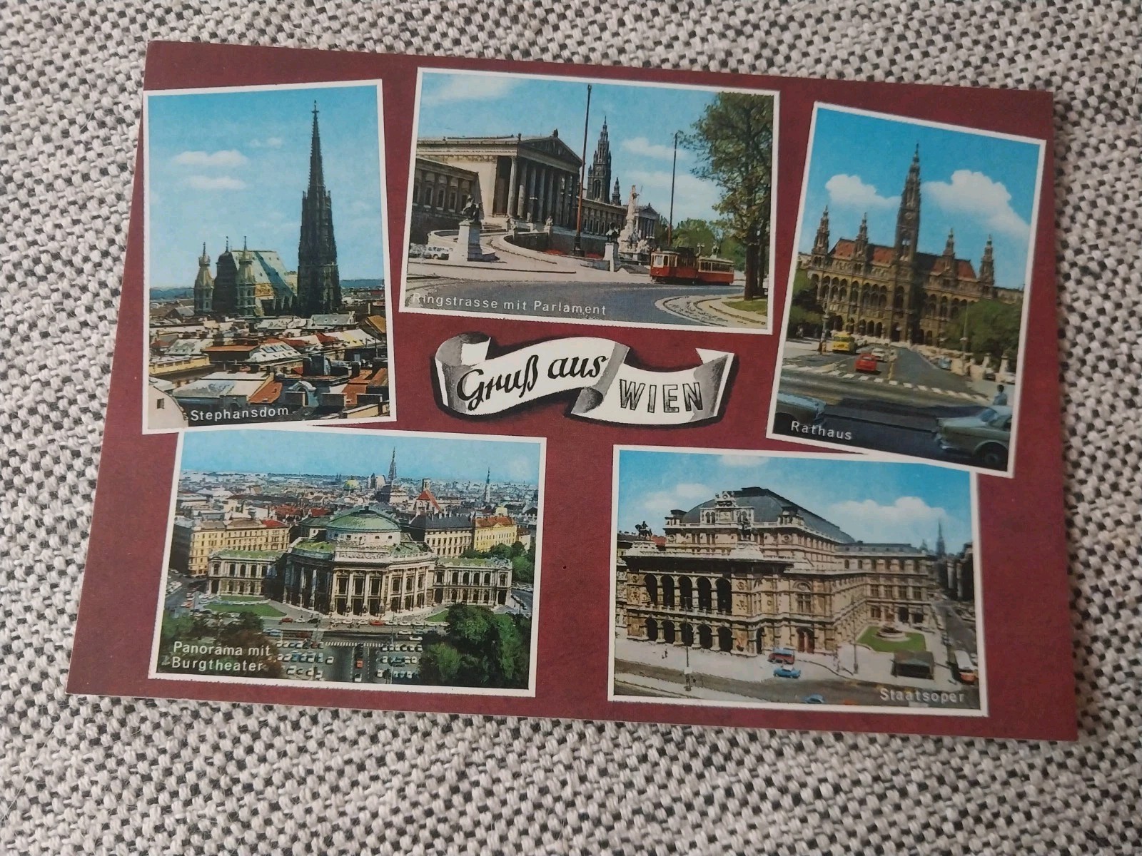 Post Card Vienna Locations Unused 