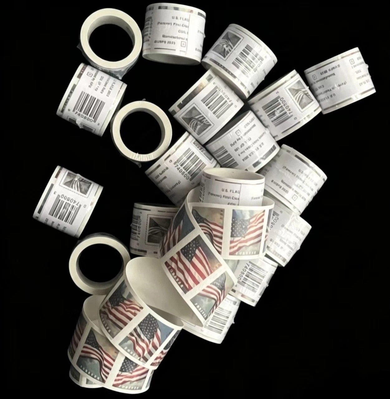10 Roll Of 100 2024 U.S. Flag First Class Postage Stamps（total 1000 pcs）