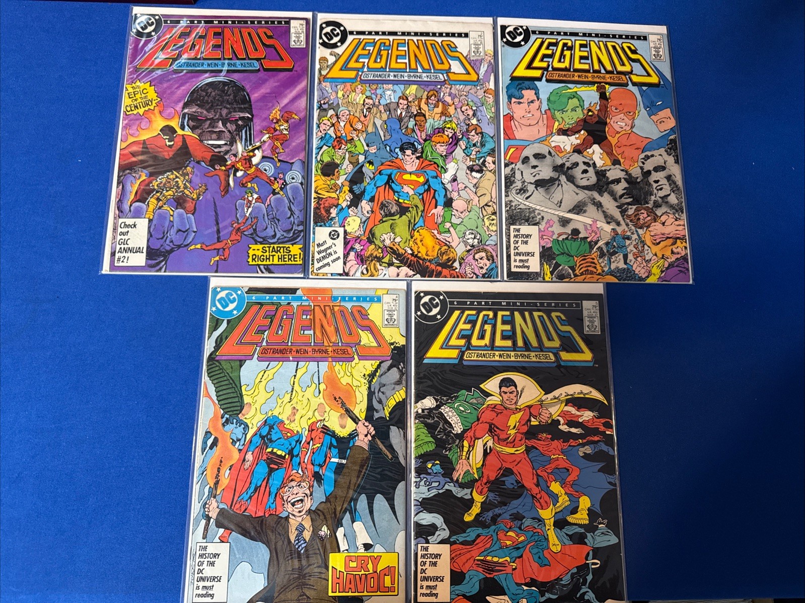 Legends #1-5, Missing #6 (DC, 1986) 1st Amanda Waller, New Suicide Squad, F/VF