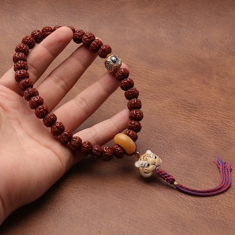 New Nepal Rudraksha Beaded Bracelet Women Buddhist Style Jewelry Accessory Gift