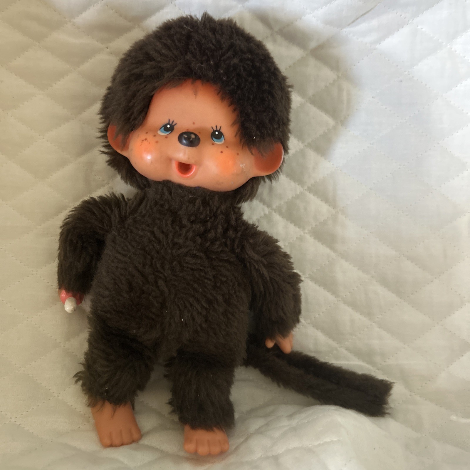 VINTAGE Sekiguchi Mattel JAPAN 1974 MONCHHICHI Plush Monkey GIRL 10in