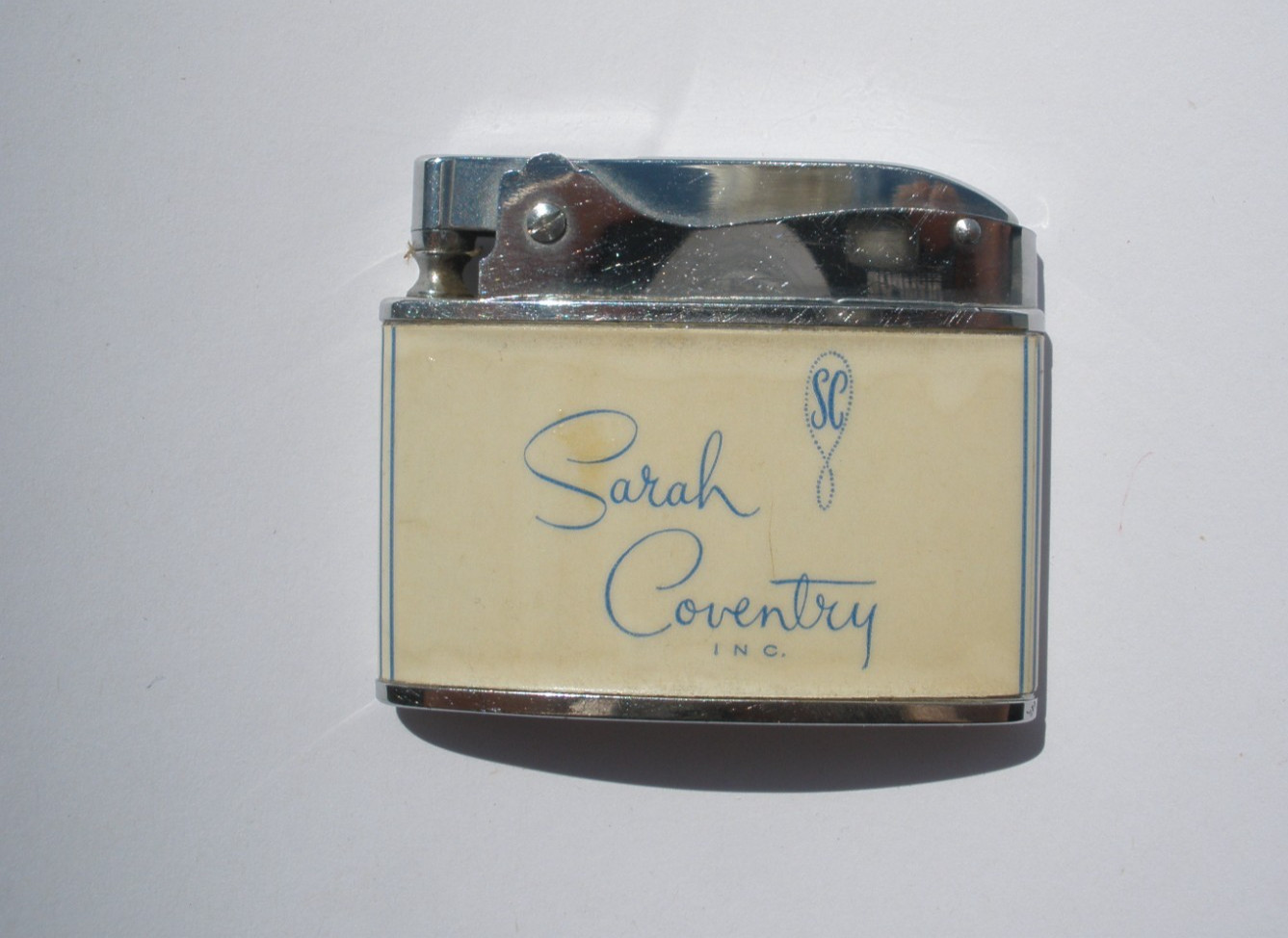 Vintage Rare SARAH COVENTRY SC inc. advertising lighter