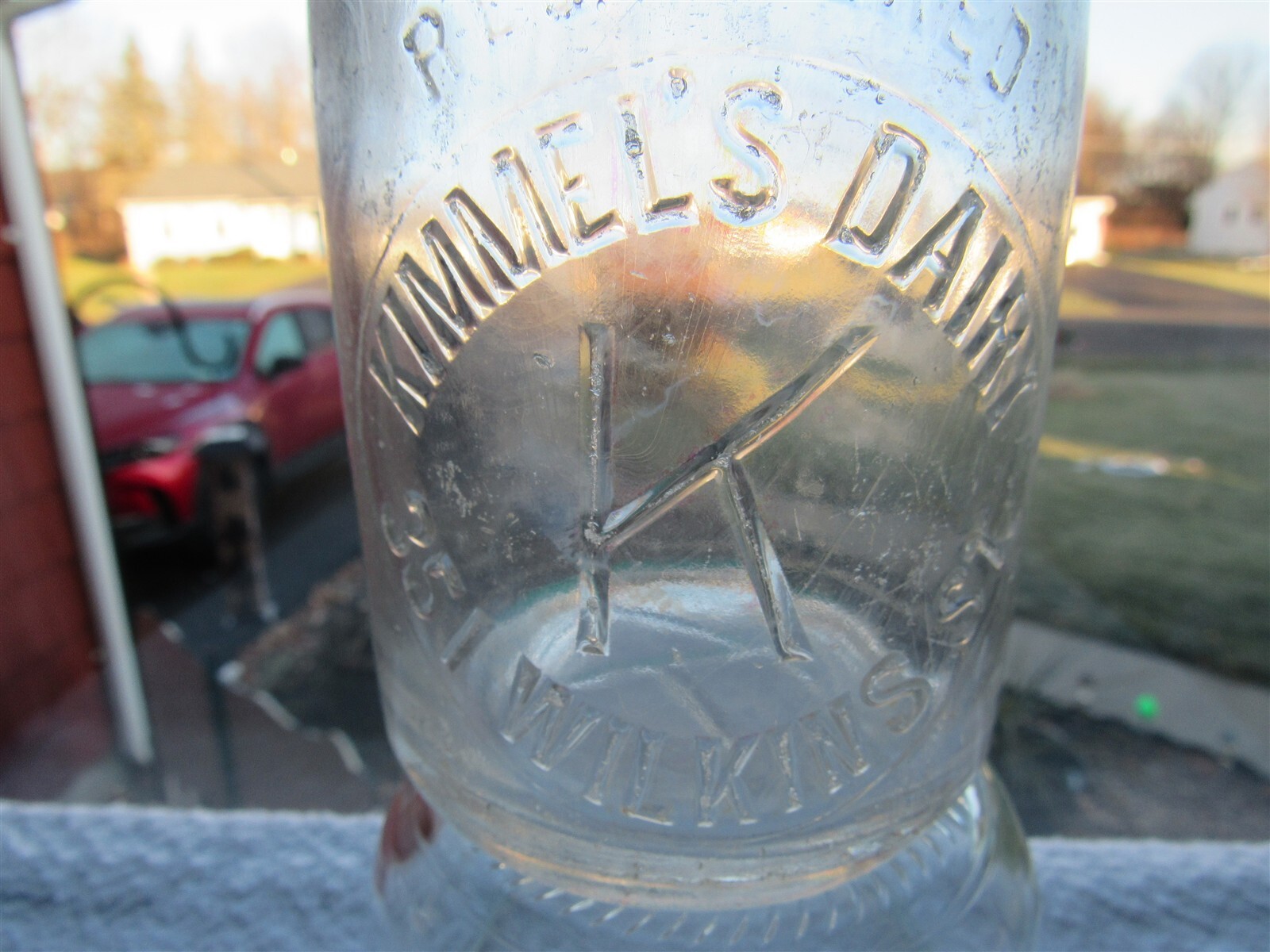 TREP Milk Bottle Kimmel Kimmel's Dairy 351 Wilkins St Rochester NY MONROE COUNTY