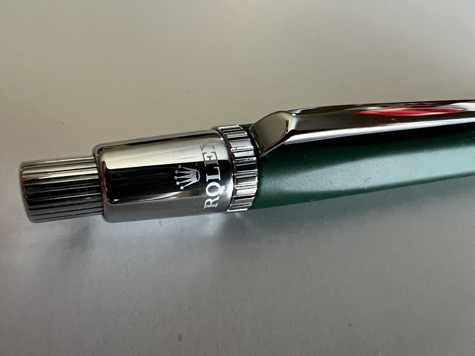 Rolex Green Silver Ballpoint Pen Collectible Pen Datejust Submariner