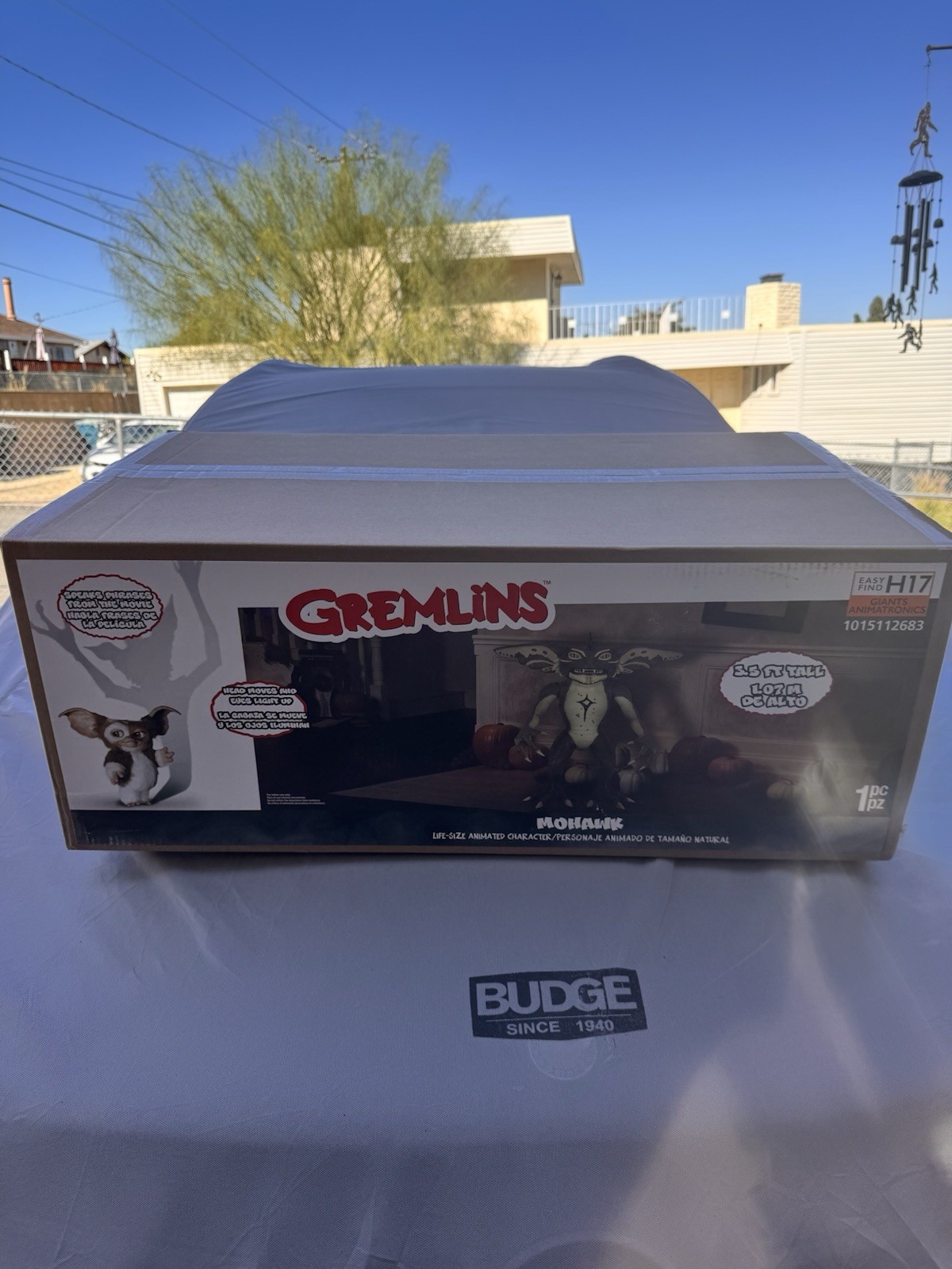 HOME DEPOT Gemmy 3.5 FT Animated LED Mohawk Gremlin Halloween Animatronic