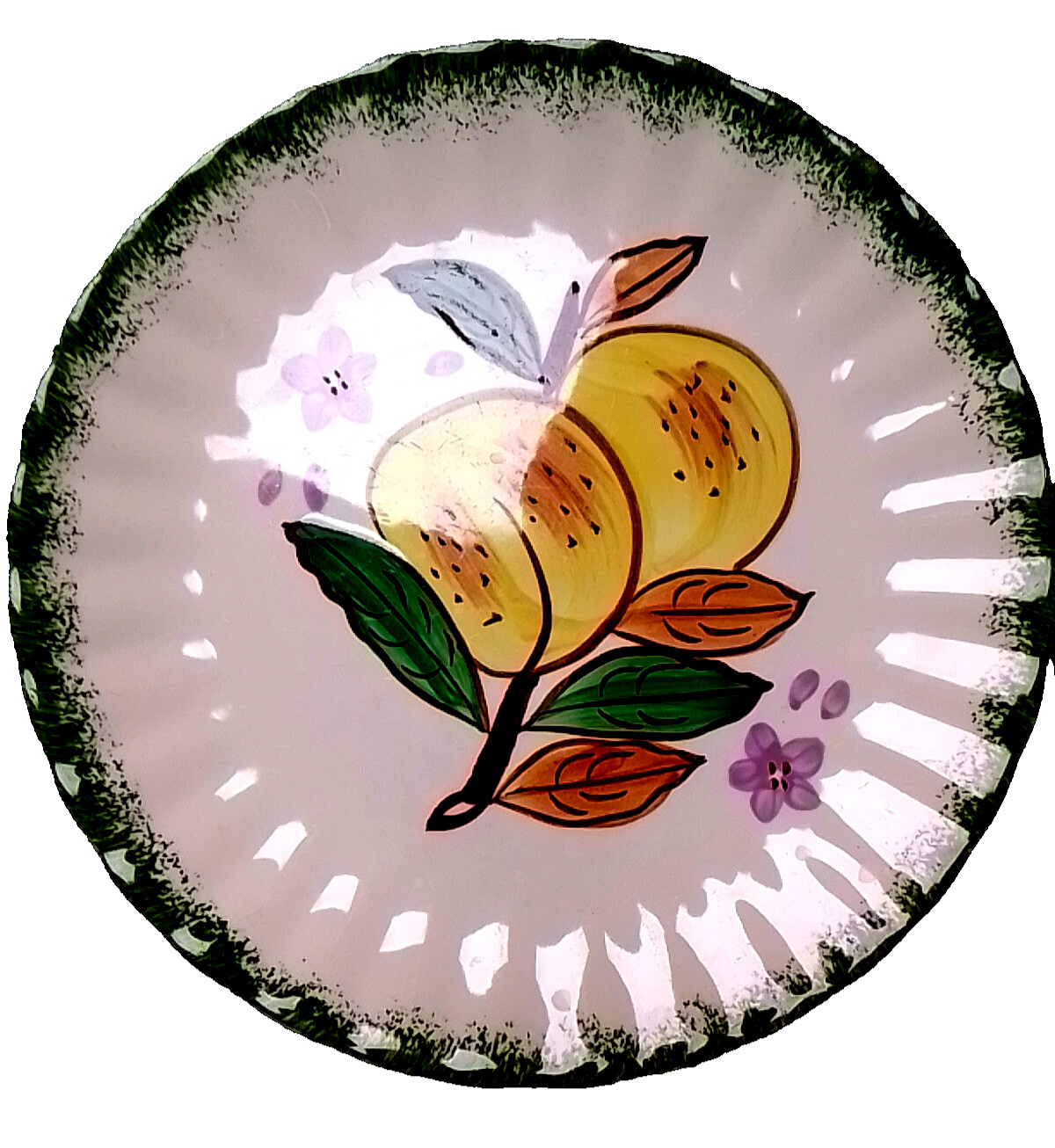 Blue Ridge Southern Potteries USA Hand Painted Plate pottery handpainted