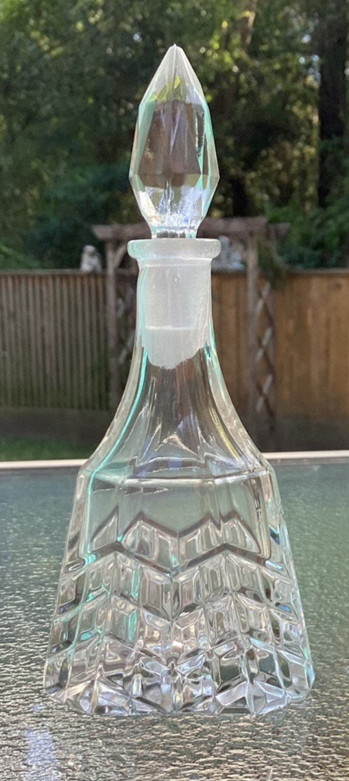 Vintage Cut Glass Perfume Bottle