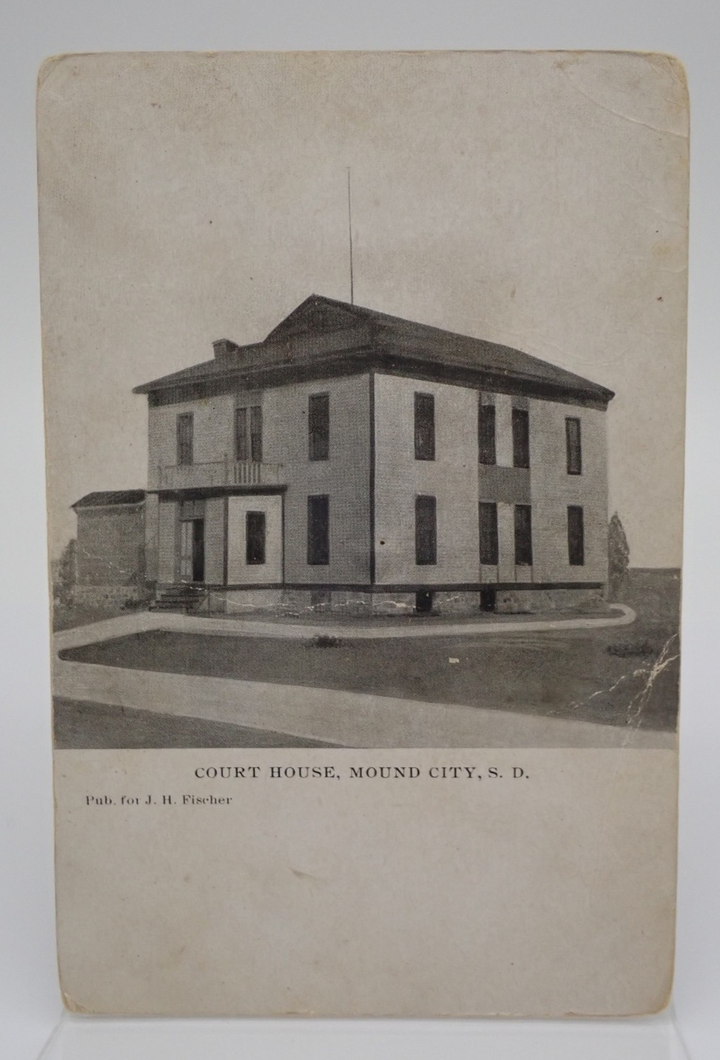 Court House Mound City South Dakota Antique Postcard