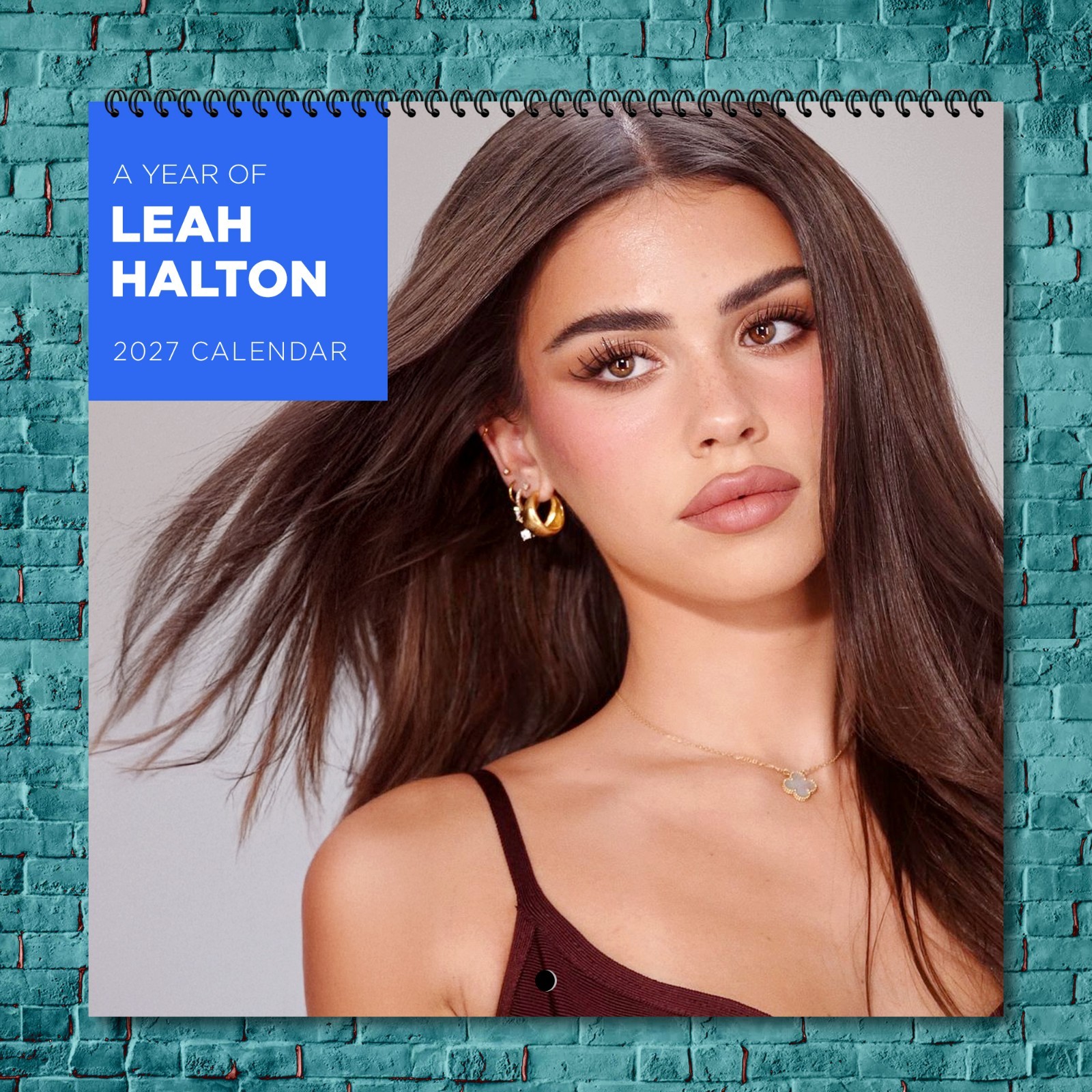 Leah Halton 2027 Wall Calendar 12 Month Celebrity Photo Fan Collectible