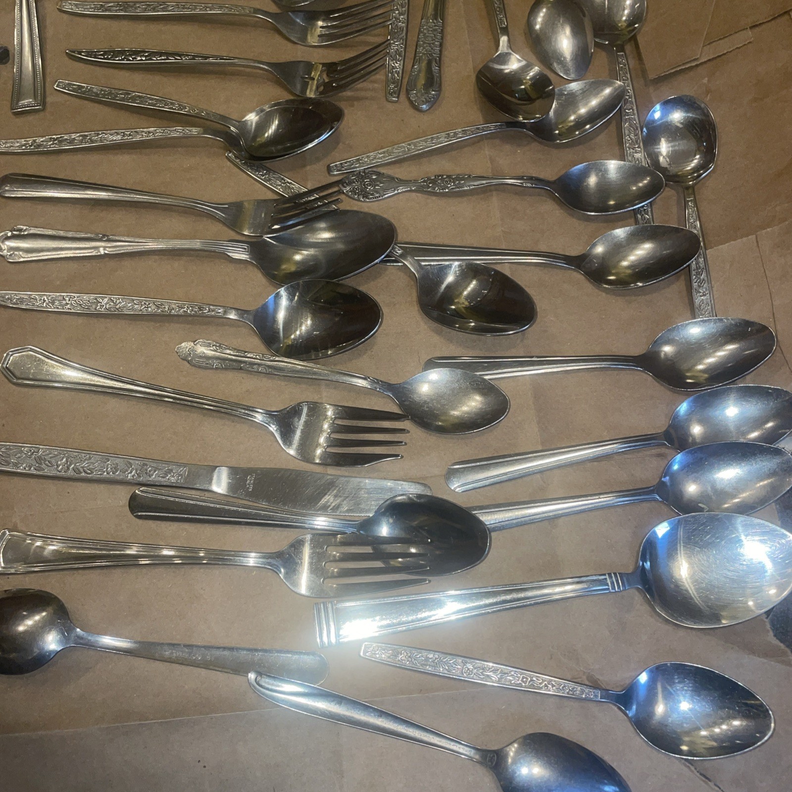 Lot Of 40 Antique Collector\'s Spoons