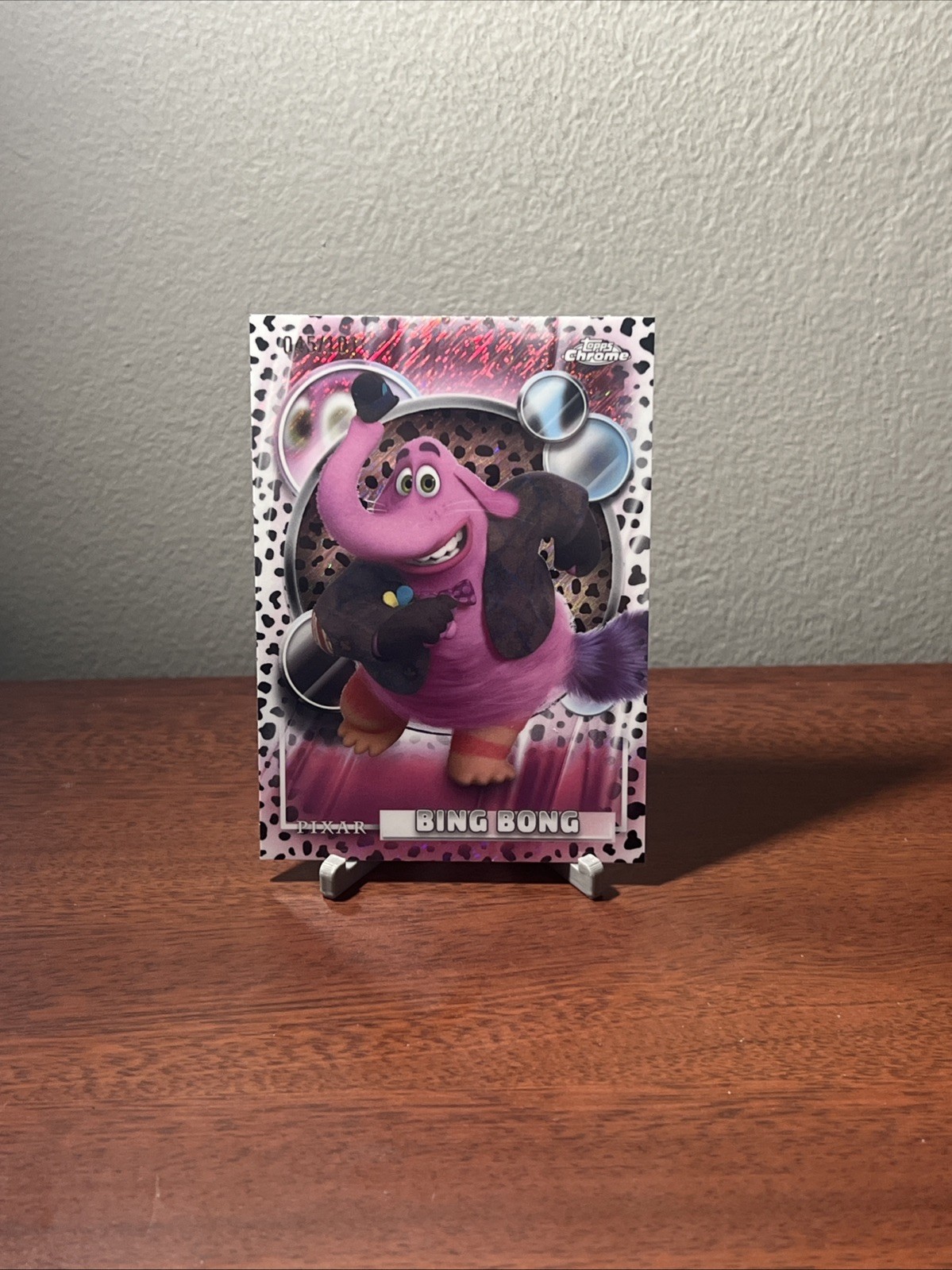 2026 Topps Chrome Disney Bing Bong 045/101 Dalmations Black & White Refractor SP
