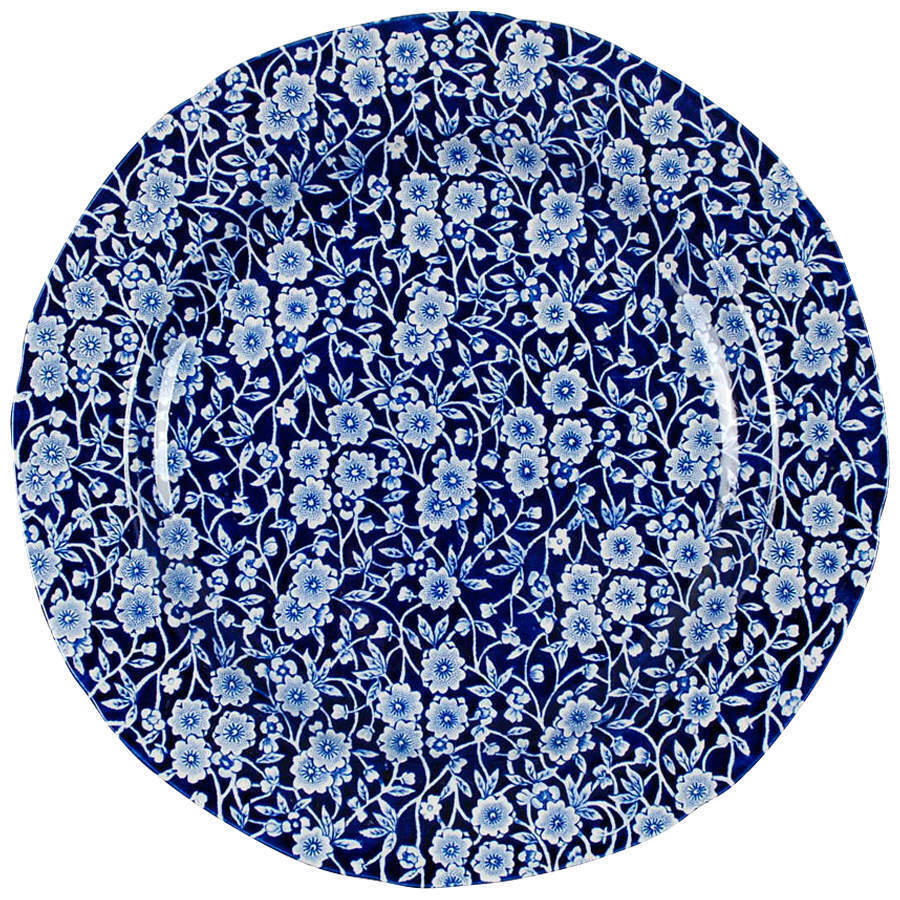 Staffordshire Calico Blue  Dinner Plate 5970812