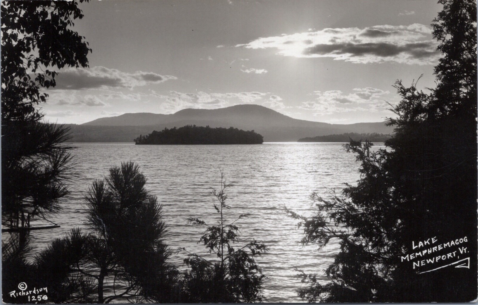 RPPC c1930 Lake Memphremagog Newport, Vermont  Postcard