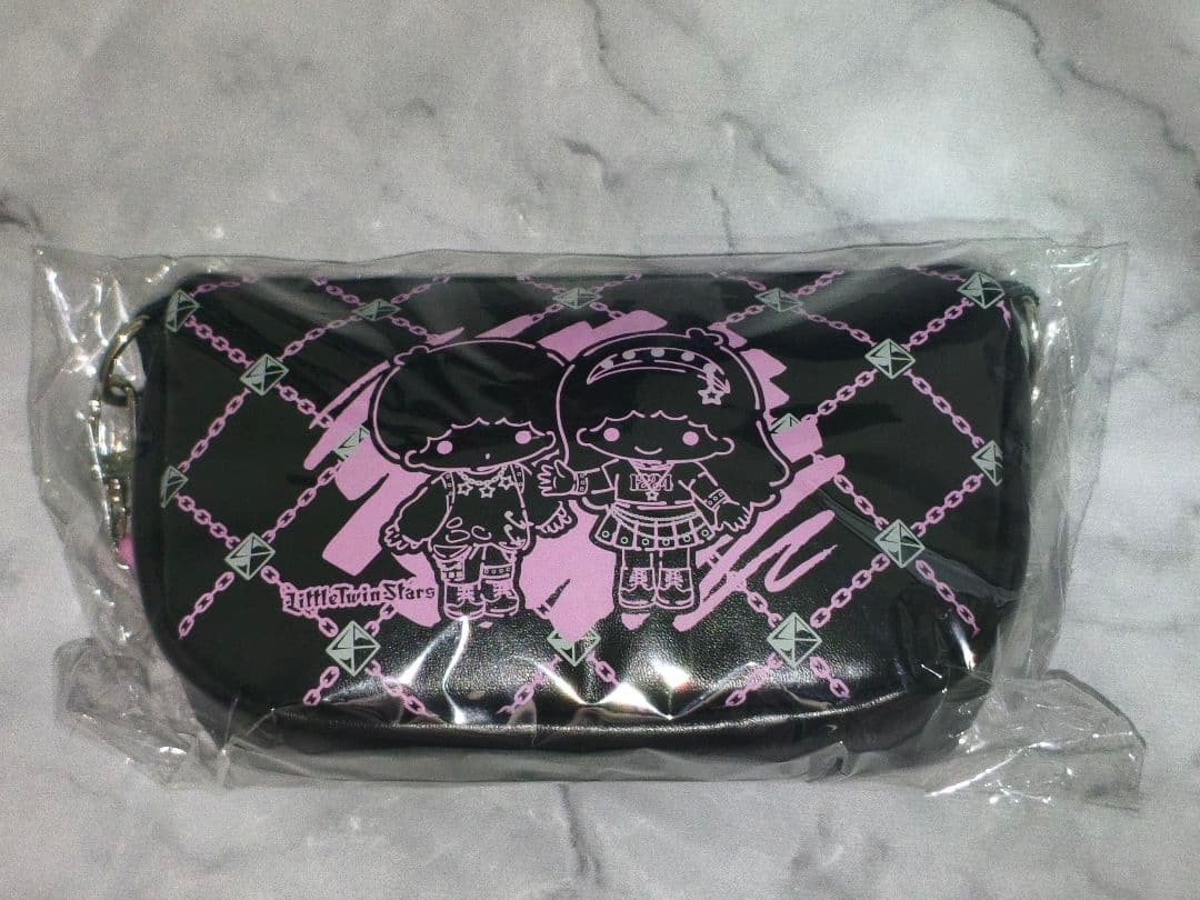 Sanrio Little Twin Stars Chain Handle Mini Bag Purse Happy Kuji Prize New Japan