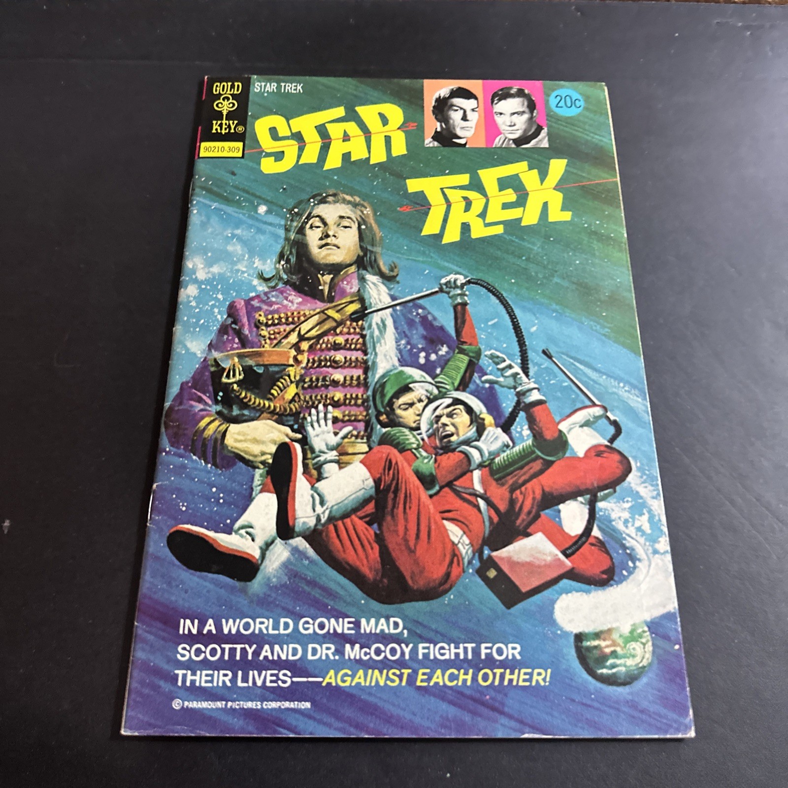 STAR TREK # 20 (GOLD KEY) (1973) CAPT. KIRK - MR. SPOCK - MR. SCOTT  Vf Pg1