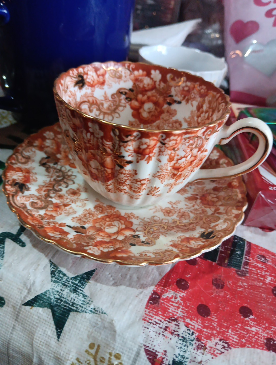 Vintage Victorian Radfords Fenton Cup and Saucer England Bone China Vintage Victorian Radfords Fenton Cup and Saucer England Bone China