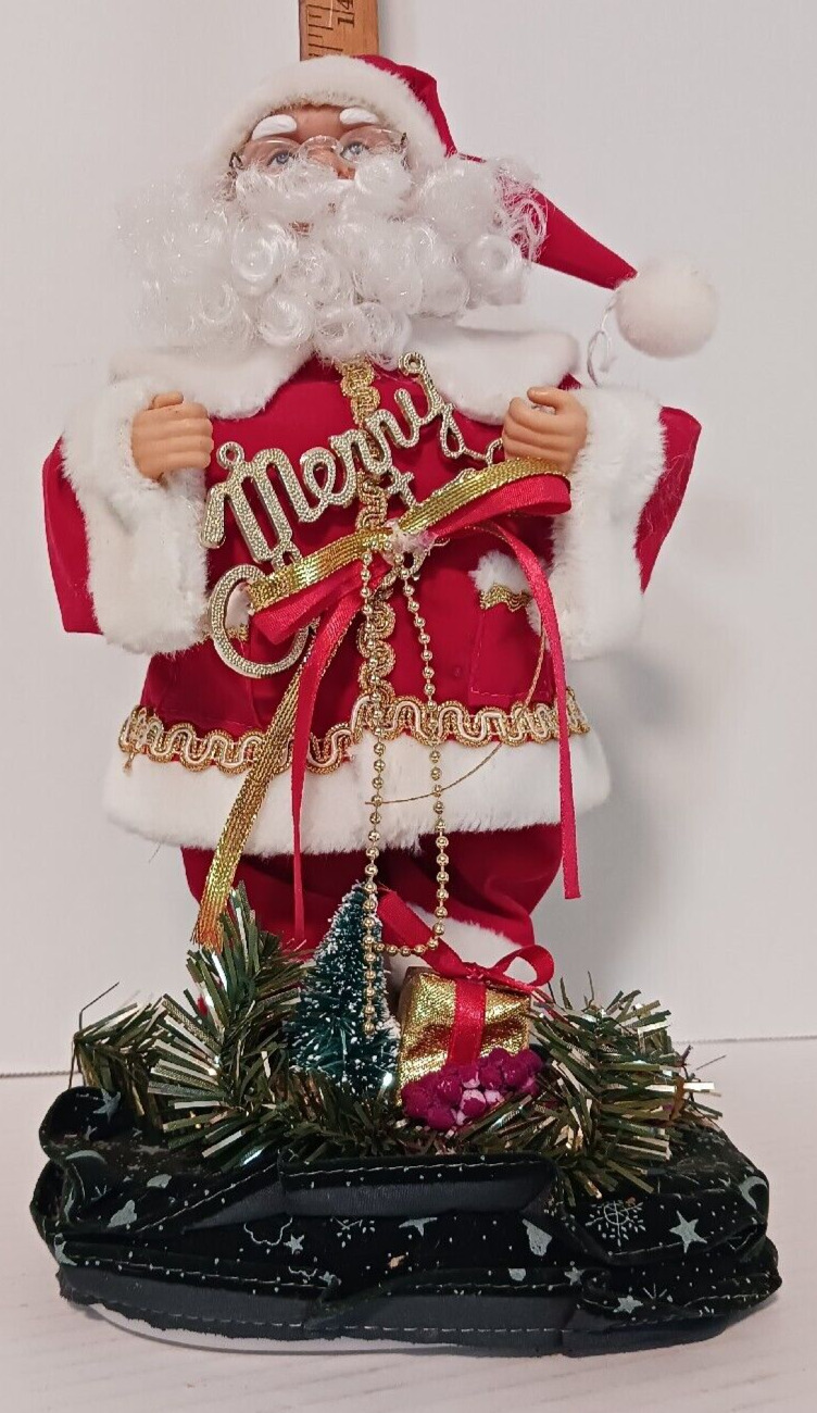 Vintage Battery Operated Dancing & Singing Santa Clause  - Works Great