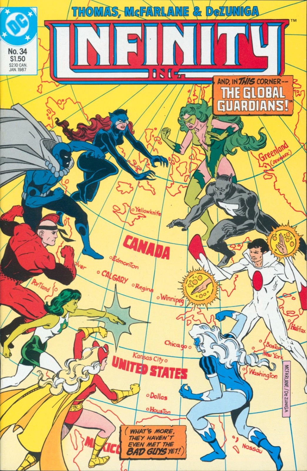 INFINITY INC. #34 ~ DC COMICS 1986 NM INFINITY INC. #34 ~ DC COMICS 1986 NM