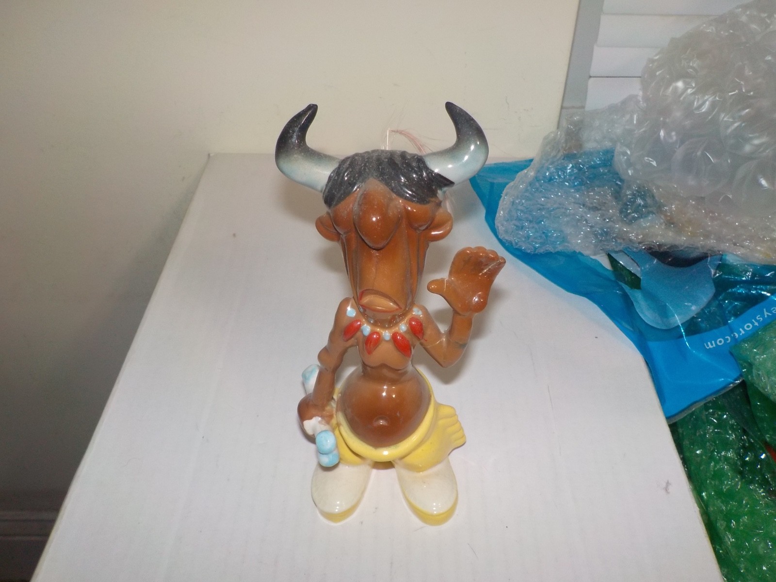 Vintage 1950's Kreiss Ceramics Indian Brave or Medicine Man Figure