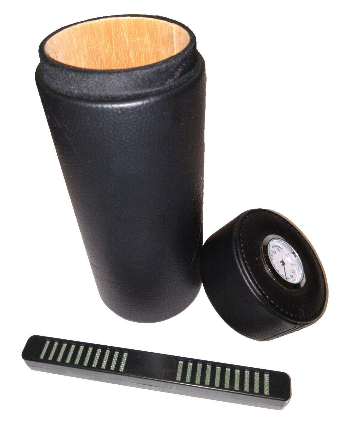 AMANCY Popular Cedar Wood Lined Portable Travel Leather Cigar Humidor Case