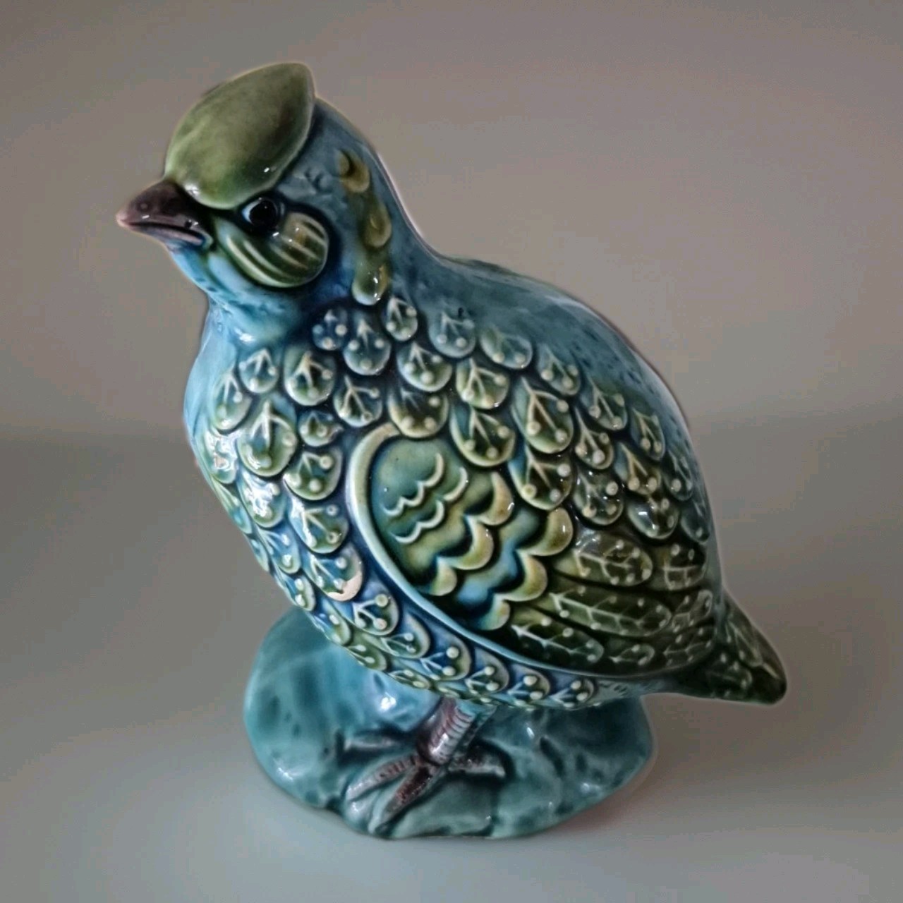 Vintage Ceramic Quail Figurine Made in Japan Mid Century Collectible - Shafford 