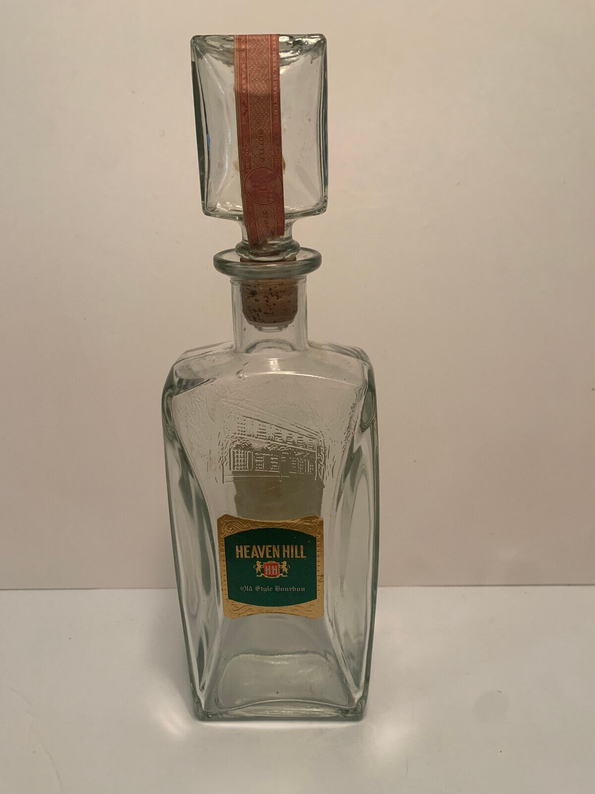 Vintage Heaven Hill Old Style Empty Bourbon Bottle