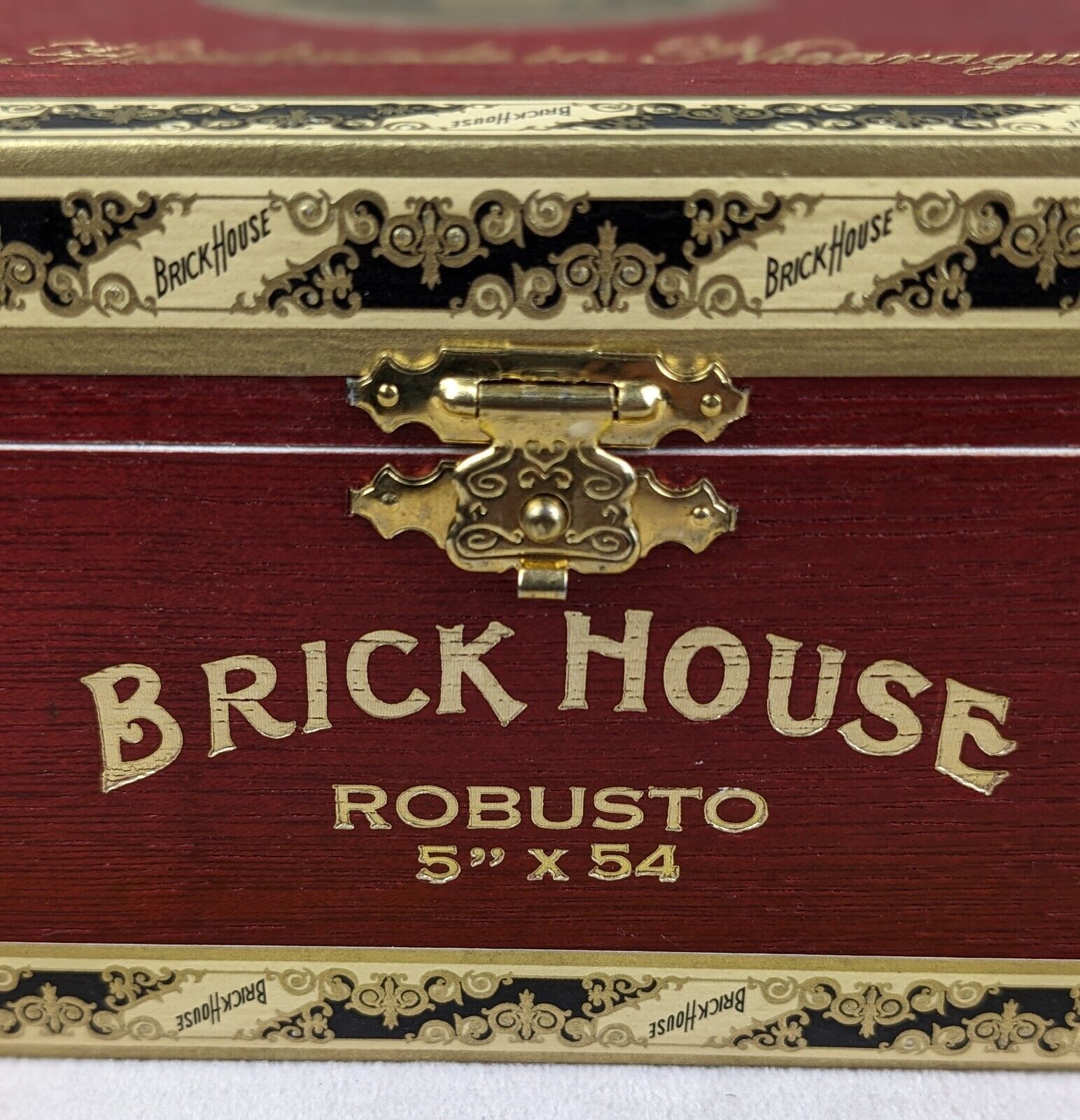 Brick House Cigars Empty Box Storage Jewelry Trinket Man Cave Trinket Vintage 