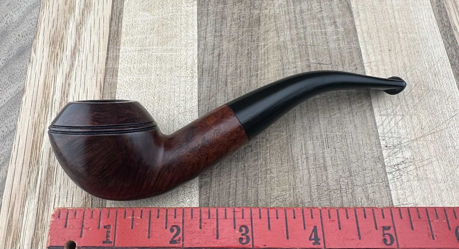 Vintage Barclay-Rex New York Bent Bulldog Estate Tobacco Pipe London England